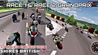 ROUND OF SHIRES BRITISH 🇬🇧 RACE 1amp2 ASB 1000cc WSBK Championship Season II [upl. by Ahsekyw]