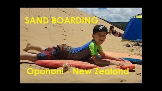 Sand Boarding  Opononi Beach  Northland New Zealand [upl. by Hampton]