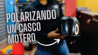 Cómo polarizar la visera de tu casco 🏍👌 polarizado moteros tuning diseños calcomanias [upl. by Yenwat]