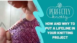 Why Your Knitting Needs a Lifeline and How to Put One In [upl. by Hcelemile]