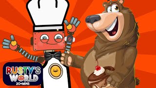 🎂 Bake a Cake amp More Fun  Learn Play and Explore with Rusty  Rustys World [upl. by Nymzaj]