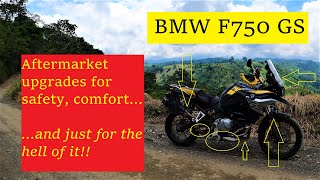 BMW 750 GS  Standard features amp Aftermarket upgrades [upl. by Conrade]