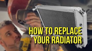 2005 Toyota Camry Radiator replacement [upl. by Nirad]