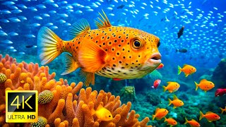 Marvel at Sea Animal in The Best 4K ULTRA HDR AquariumDive Into The Mesmerizing Underwater Realm [upl. by Nnylecoj]