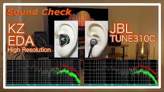 KZ EDA High Resolution vs JBL TUNE 310C IEMs Chinese InEar Sound Comparison 中華イヤホン音比較 [upl. by Ravel]