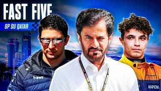 LÉNERVEMENT DE LA FIN DE SAISON EN F1  FAST FIVE 23  GRAND PRIX DU QATAR 2024 [upl. by Eleanor819]