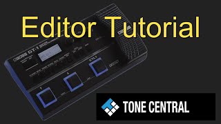 BOSS Tone Studio for GT1 Tutorial [upl. by Yelahc719]