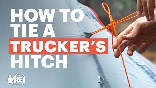 How to Tie a Truckers Hitch [upl. by Oaoj374]