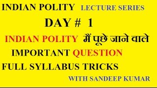 Indian polity lecture series  DAY 1 [upl. by Oirram23]