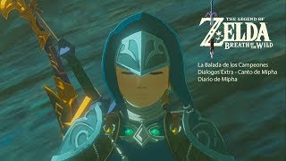 Zelda Breath Of The Wild  SWITCH  Mipha Dialogos Extra  Diario de Mipha [upl. by Harriet]