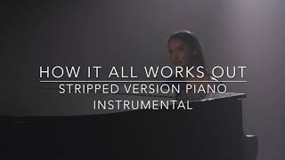 How It All Works Out Stripped Piano Instrumental  Faouzia [upl. by Lynnett]