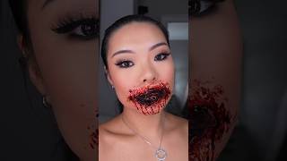 Sewn Mouth 🧵🪡🩸   sephora ulta trending makeuptutorial halloween halloweenmakeup mehron sp [upl. by Godliman]