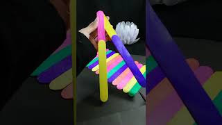 Swing with popsicle sticks 😱💡shortsfeed popsiclecrafts navaratraspecial unique [upl. by Kippy871]