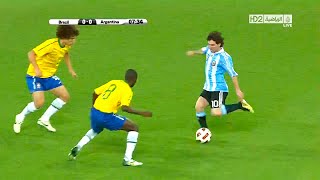 Messi Solo Goal vs Brazil Friendly 201011 English Commentary HD 720p50 [upl. by Charmaine]