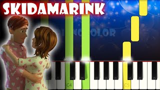 Skidamarink  Cocomelon Nursery Rhymes  Piano Tutorial  Karaoke [upl. by Siuol]