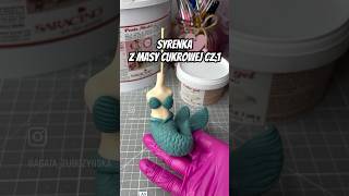 Syrenka z masy cukrowej na tort cz1 diy handmade cake masacukrowa toys fondanttutorial art [upl. by Philbert]