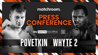 Alexander Povetkin vs Dillian Whyte press conference amp undercard [upl. by Ainig262]