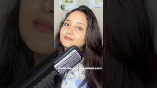 Trying viral Philips hair straightener brush shortindia hairtutorial hairtool hairbrush review [upl. by Mintun884]