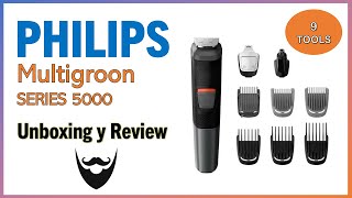 La mejor Afeitadora Philips Multigroom Series 5000  9 En 1  Unboxing amp Review [upl. by Fosdick]