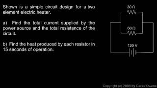 Physics 1342g  Parallel Circuit Example [upl. by Kacy240]