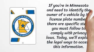 How to Find the Owner of a License Plate in Minnesota licenseplate owner minnesota [upl. by Omsare]