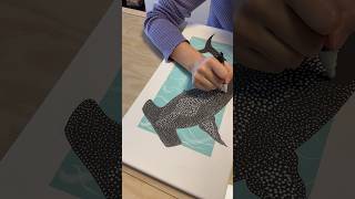 Hammerhead Shark Pointillism Painting🦈 shorts [upl. by Lemmie]