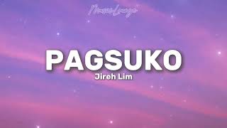 Jireh Lim  Pagsuko Lyrics Video 🎵 [upl. by Ozmo]