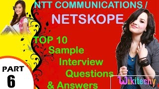 Netskope  NTT Communications top most important interview questions and answers [upl. by Aneryc]