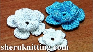 Crochet Layered Flower Tutorial [upl. by Assek449]