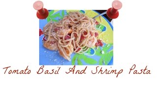 Tomato Basil Shrimp Pasta [upl. by Gomer]