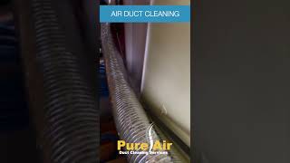 Air duct cleaning with a HEPA filter machine [upl. by Hubing]