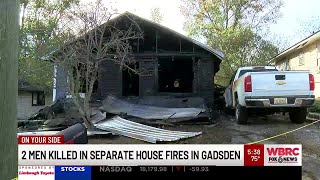 2 men killed in separate house fires in Gadsden [upl. by Nylodnew670]