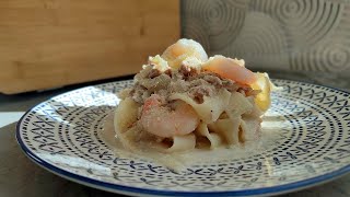 How To Make Easy amp Delicious Seafood Pasta Recipe [upl. by Lil769]