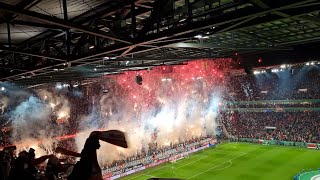 1 FC Köln  Hertha BSC Berlin DFB Pokal Achtelfinale 2024 Pyro Show [upl. by Reld]