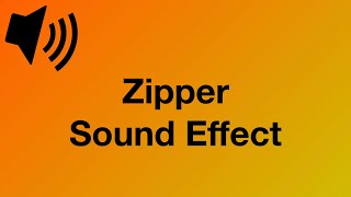 Zipper  Reißverschluss  Sound Effect 4K [upl. by Kurtzman]