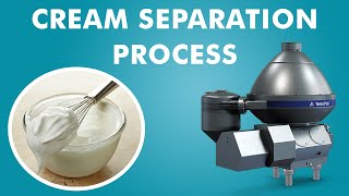 Cream separation process from milk [upl. by Anemolif643]