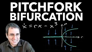 Bifurcations Part 3 Pitchfork Bifurcation [upl. by Seabury634]