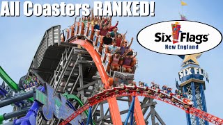 All Roller Coasters at Six Flags New England RANKED 2022 [upl. by Enobe763]