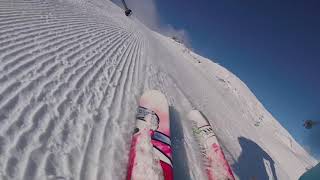 La Thuile ski run bluered 24 [upl. by Marcel423]