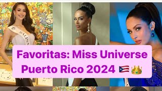 Favoritas antes de la preliminar Miss Universe Puerto Rico 2024 [upl. by Ecirtap]