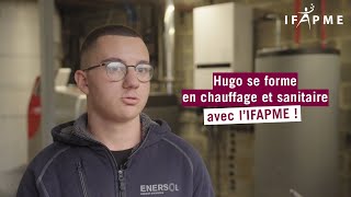 Hugo se forme en chauffage et sanitaire avec lIFAPME [upl. by Nodnil]