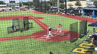 Batting Practice at Showball College Head Coach Academic Showcase at Rollins College on 10524 [upl. by Gnilhsa445]