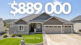 Luxury Craftsman Home in Wandermere Heights Spokane  MoveIn Ready with Modern Finishes [upl. by Ramilahs735]