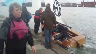 Downwind kite up changeover by WLYC GP14 team 24hr Race 2013 [upl. by Mcclary]