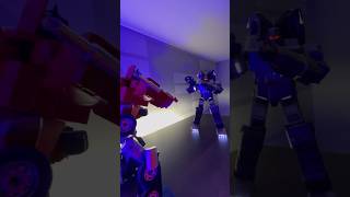 Megatron VS Optimus Prime  Final Battle  Real Transformers Robots Robosen 😳 [upl. by Ailices]