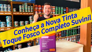 Tinta Toque Fosco Completo Suvinil Premium Aplicação Rendimento e Cores  Tutorial  SAtintas [upl. by Joly]