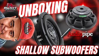 Audiopipe New Shallow Mount Subwoofers Review and Unboxing by Big Jeff Audio [upl. by Amling]