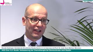 ESMO 2018 quotStudie zur Verbesserung der Chemo bei Eierstockkrebs nach Rezidivquot Prof Mahner [upl. by Oivlis695]