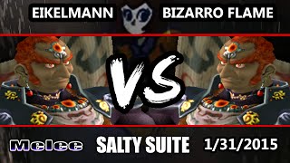 VGBCs Salty Suite  Bizzarro Flame Ganondorf Vs Eikelmann Ganon SSBM [upl. by Belac353]