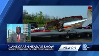 Oshkosh plane crash near EAA AirVenture Air Show [upl. by Elleuqram]